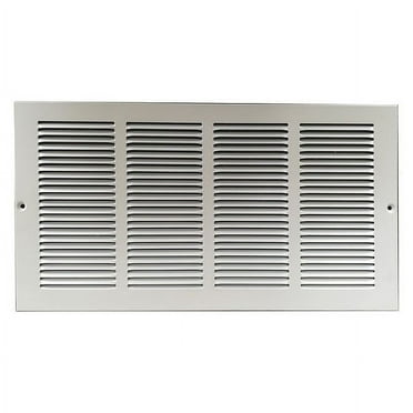 Return Air Grille, 9.75 X 25.75, White, Steel(4MJR7)
