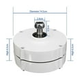 thumbnail image 2 of Nerator 800W 12V 24V 48V 3 Phase arless Permanent Magnet AC Alternators Use For Wind Water Turbine Engine ,Widely Use, 2 of 6