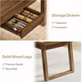 thumbnail image 5 of 55'' Rectangular Dinner Kitchen Table, Mid-Century Modern Dining Table with Storage Drawer for 4-6 People, 5 of 5
