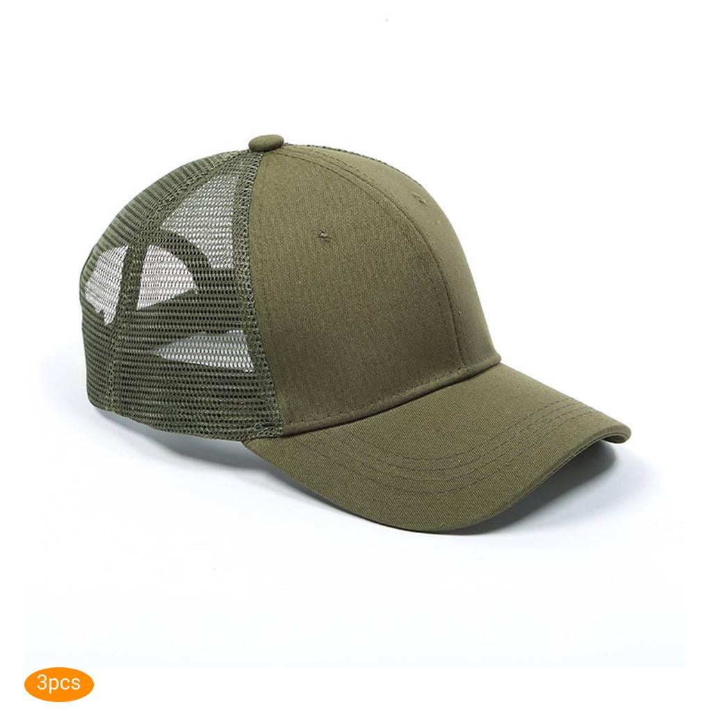 Kids Ponytail Hat Glitter Baseball Cap 