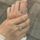 thumbnail image 4 of Anillo personalizado con inicial de plata, anillo abierto, anillo ajustable para mujer, joyería de fiesta, anillos para mujer, estilos chapados en plata 925 para hombre, cristal o giro JAMW Sencillez, 4 of 5