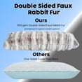 thumbnail image 4 of Winter Fluffy Full Body Pillow – Memory Foam Pregnancy Pillow, Nursing for Side Sleepers, Weighted Adults, Greyish Brown, 4 of 4