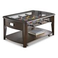 thumbnail image 1 of Diletta Table Basse de Jeu de Foosball avec Roulettes en Finition Bois Noyer, 1 of 6