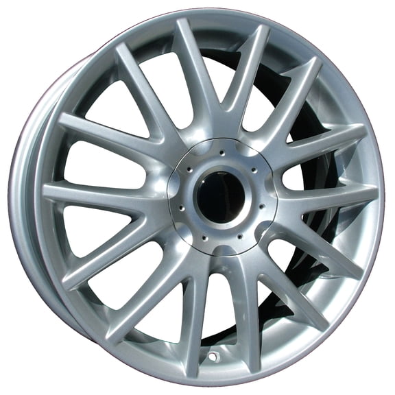 Aftermarket 2005-2013 Volkswagen Jetta  17x7 Aluminum Alloy Wheel, Rim Sparkle Silver Full Face Painted - 69821