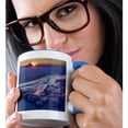 thumbnail image 2 of 3drose, Sunset at the Shore of Frozen Disko Bay, West Greenland, Denmark,, 11oz Two-tone Blue Mug, 2 of 6
