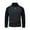 Navy, variant on qolati Mens Quarter Zip Pullover Long Sleeve Casual 1/4 Zip Sweatshirt Lightweight Color Block Mock Neck Sweater Winter Outwear Black L