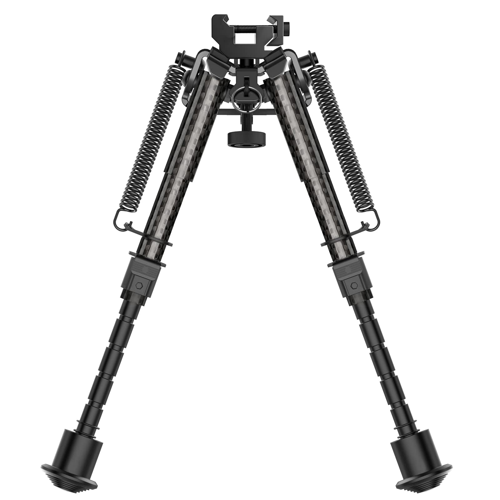 Fooletu Carbon Fiber Pivot Bipod for Rifles, 6"9", Black