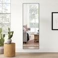 thumbnail image 1 of NeuType Full Length Floor Mirror Rectangular Black 44"x16", 1 of 7