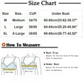 thumbnail image 2 of REORIAFEE Push up Sports Bras for Women with Pads Gathered Underoutfit Wireless Bras V Neck Comfy Corset Bra Wide Strap Bra Lightly Lined Classic Seamless Brassiere Anti-Sagging Bra, 2 of 7