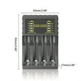 thumbnail image 5 of AA/AAA Battery Charger 4 Slots USB Type-C 5V 2A Quick Charging Rechargeable Lithium Battery Charger With LED Display, 5 of 14