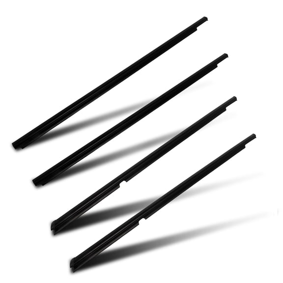 cciyu 4PCS Black Window Molding Trim Compatible with 2008-2017 For Mitsubishi For Lancer OEM 5727A005 5727A006 5757A017 5757A018 – Noise Reduction & Leak Proof