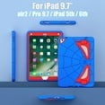 thumbnail image 2 of Case for iPad 6th Generation 2018 / 5th Gen 2017 / iPad Air 2 / Pro 9.7-inch Multiple Protection Shockproof Contrast Color Cover With Stand and Pen Holder, 2 of 8