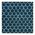 thumbnail image 3 of Unique Loom Trellis Shag Collection Area Rug - Ruby (7' 10" Square Navy Blue/Ivory), 3 of 11