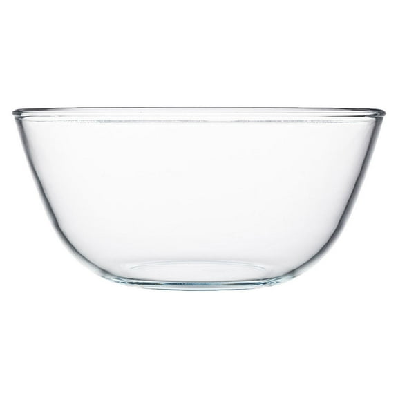 HEMOTON Glass Salad Bowl for Household Use, Potato Container, Desktop Glass Tableware