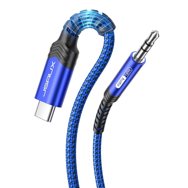 Cable USB C a conector auxiliar de audio de 3,5 mm, adaptador JSAUX tipo C