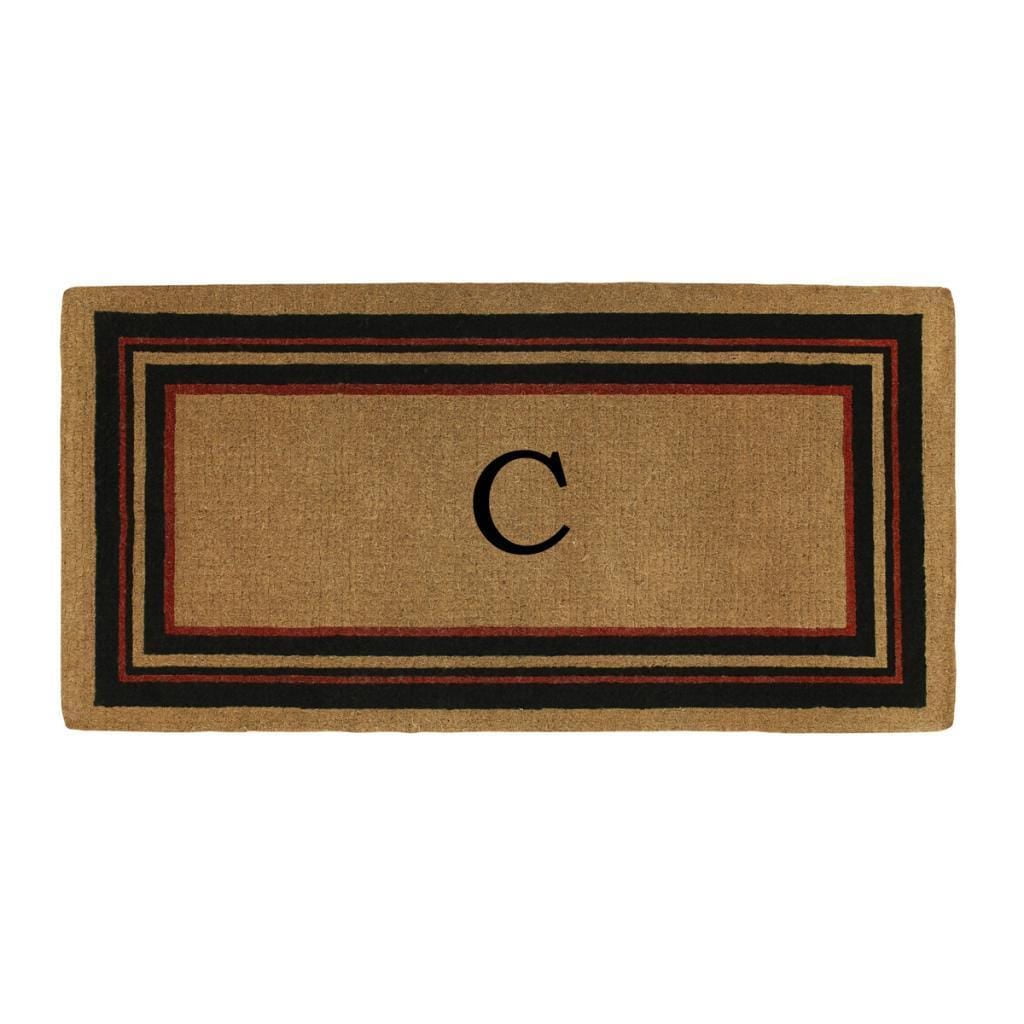 Calloway Mills Esquire Monogram Outdoor Doormat, Extra-Thick 3' x 6' (Letter H)