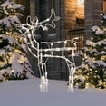 thumbnail image 2 of Indoor/Outdoor Light-Up Standing Buck Christmas Decoration with 70 LED Lights, Warm White, 30", by Holiday Time, 2 of 6