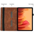 thumbnail image 2 of Allytech Case for Samsung Galaxy Tab A7 10.4 Inch 2020 (SM-T500/T505/T507) with Pen Holder & Card Pocket, Auto Sleep Wake Multi-Angle Viewing Shockproof Soft TPU Back Cover, Brown, 2 of 8
