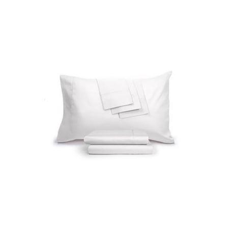 AQ TEXTILES White Solid 800 Thread Count Queen Sheet Set