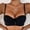 Black, variant on Women's Sexy Lace Bra No Underwire Push Up Bra Lace Gathering Support Everyday Bra