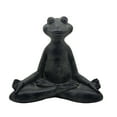 thumbnail image 1 of Sagebrook Home 16" Yoga Frog, Black, 1 of 2