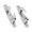 A, variant on Left and Right Skene Chocks Pair, 316 Stainless Steel Marine Deck Rope Guide Hardware with Polished Mounting Base