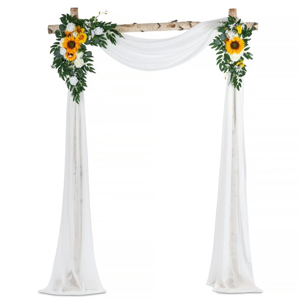 Nuptio Wedding Arch Flowers Kit for Ceremony Pack of 3 Artificial
