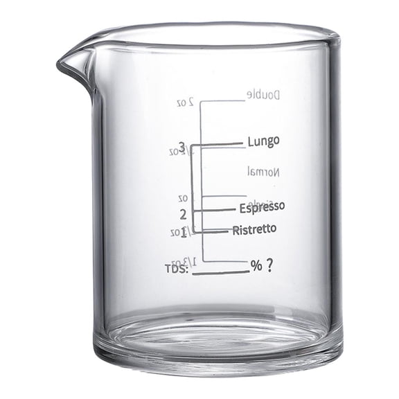 Clear Glass Espresso Liquid Glass Measuring Cup Glass Heavy Square for Measurement 3.38100ML