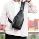 thumbnail image 4 of Bolso Bandolera onlyliua Bolso Bandolera de cuero Mochila de hombro Bolso de pecho Mochila Cruzada con Orificio para Auriculares y USB para Sende, 4 of 7