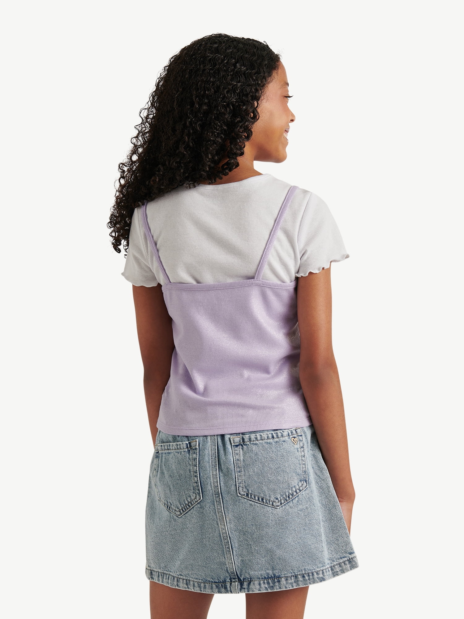 Justice Girls Shine Rib Twofer, Sizes XS - XLP