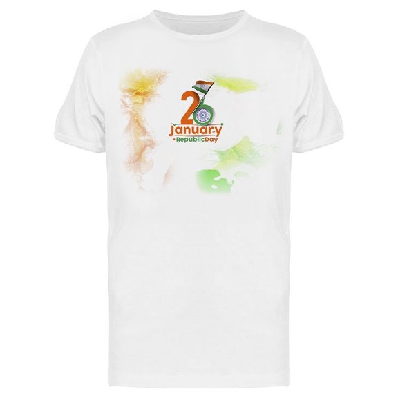 26 January Republic Day, India T-Shirt Men -Image by Shutterstock Men T-Shirt, Male XX-Large