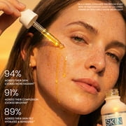 Admire My Skin Vitamin C Gua Sha Oil for Face - Organic Facial Oil for Glowing Skin with + Argan & Rosehip Oils - For a Dewy, Youthful Glow 1oz