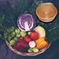 thumbnail image 5 of Cesta de Frutas de Ratán Sintético, Qiundar Cesta de Almacenamiento de 2 Piezas Cesta Tejida de Ratán Cesta de Almacenamiento de Pan de Frutas para Mesa de Cocina Cafeterías (25 * 7 cm, 30 * 7 cm), 5 of 5
