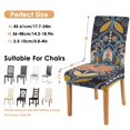 thumbnail image 6 of Vintage Artistic Paisley Bohemian Dining Chair Covers Set of 4 Colorful Floral Ethnic Retro Decorative Pattern Washable Polyester Stretch Slipcovers Removable Protector for Classic Dining Room, 6 of 7