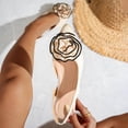 thumbnail image 2 of HomeDM Womens Slingback Sandals Closed Pointy Toe Summer Flat Sandals for Casual Work, Beige Size 7, 2 of 8