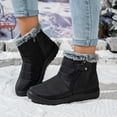 thumbnail image 2 of Insulated Winter Boots for Women with - Outdoor Footwear Zipper Closure Low Heel Cold Weather Trekking Shoes, 2 of 9