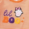 thumbnail image 5 of Regarm Baby Halloween Outfit Toddler Newborn Boys Fall Clothes Long Sleeve Cute Cartoon Embroidery Top+Pant Set 2Pcs My 1st Halloween Outfits for Infant Boy(Orange,12-18 Months), 5 of 7