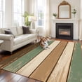 thumbnail image 2 of 5'x8' Area Rugs, Farmhouse Sage Green Brown Indoor Outdoor Area Rug for Living Room Bedroom, Country Vintage Wooden Washable Bathroom Rugs Kitchen Floor Carpet Mats Home Decor Aesthetic, 2 of 8