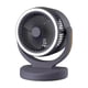 thumbnail image 3 of Ventilador de circulación de aire con ajuste de velocidad y cabezal giratorio de 360 ​​grados con LED portátil Negro, 3 of 9