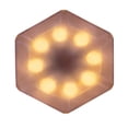 thumbnail image 2 of Apmemiss Clearance Solar Powered Hexagonal Modular Wall Lights All Weather Resistants Outdoor Decorative Lights for Patio Garden Yard and Home Ambience Lighting, 2 of 7