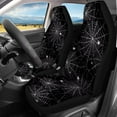 thumbnail image 3 of KUIFORTI Halloween Cobweb Car Seat Covers Sets 4 Pack Vehicle Seat Protector Front and Rear Split Bench for Cars Easy to Install Accessories Auto Trucks Van SUV, 3 of 7