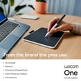 thumbnail image 2 of Wacom One Small Bluetooth Graphics Drawing Tablet, 7.4 x 5.6 inch; Compatible with Chromebook, Mac, Windows and Android for Digital Art, Photo Editing, Design; Includes Creative Software and Training, 2 of 6
