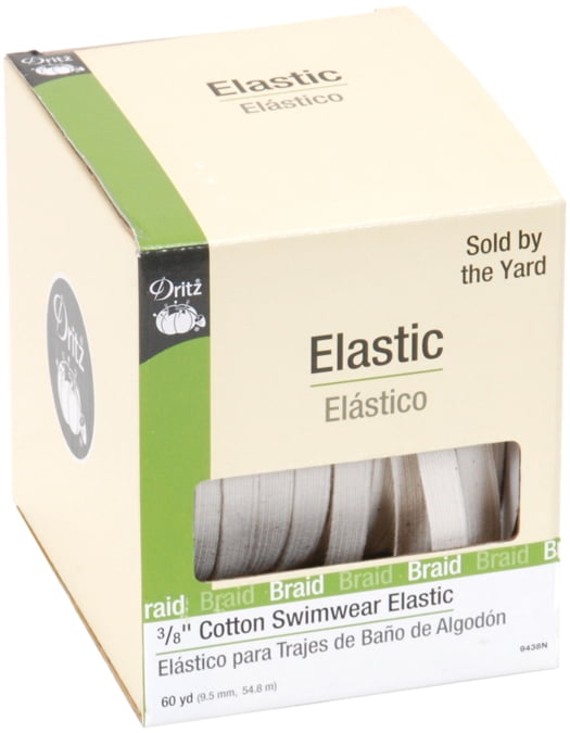 Dritz 3/4" Non-Roll Elastic, White, 18 yd