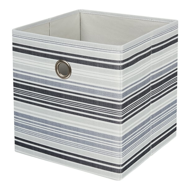 Mainstays Collapsible Fabric Cube Storage Bin (10.5" x 10.5") Black