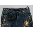 thumbnail image 5 of Dolce  Gabbana Crystal Roses Heart Embellished Jeans, 5 of 9