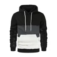 thumbnail image 3 of Sudadera con capucha de retazos para hombre, ropa informal holgada de lana, ropa de calle cálida, prendas de vestir deportivas de moda para Otoño e Invierno, 3 of 3