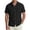 *Black, variant on VBVC Men's Cotton-Linen Cuban Collar Shirt,Summer Short Sleeve Button Down Beach Top For Men,Sky Blue,S-3XL
