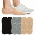 thumbnail image 6 of 6 pairs No Show Socks for Womens Size 6-9, Ultra Low Cut Liner Silk Breathable Socks Ice Feeling socks, Nonslip Liner Invisible Hidden Thin Socks, 6 of 7
