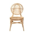thumbnail image 3 of bali & pari Iris Rattan BOHO Dining Chair, Natural Brown, 3 of 9