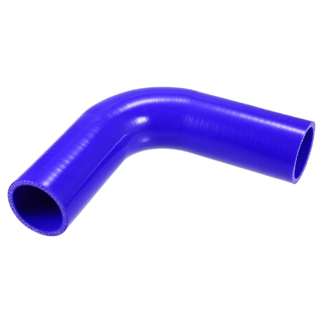 Universal 48mm 1.89" ID 90 Grados Coche Acoplador Silicona Manguera Azul